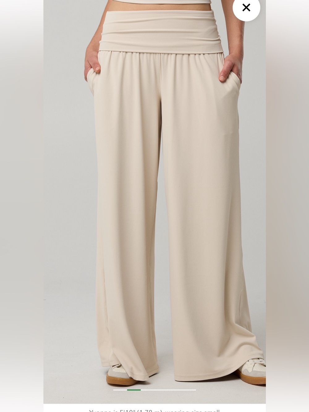 Aerie Offline foldover wide leg pant